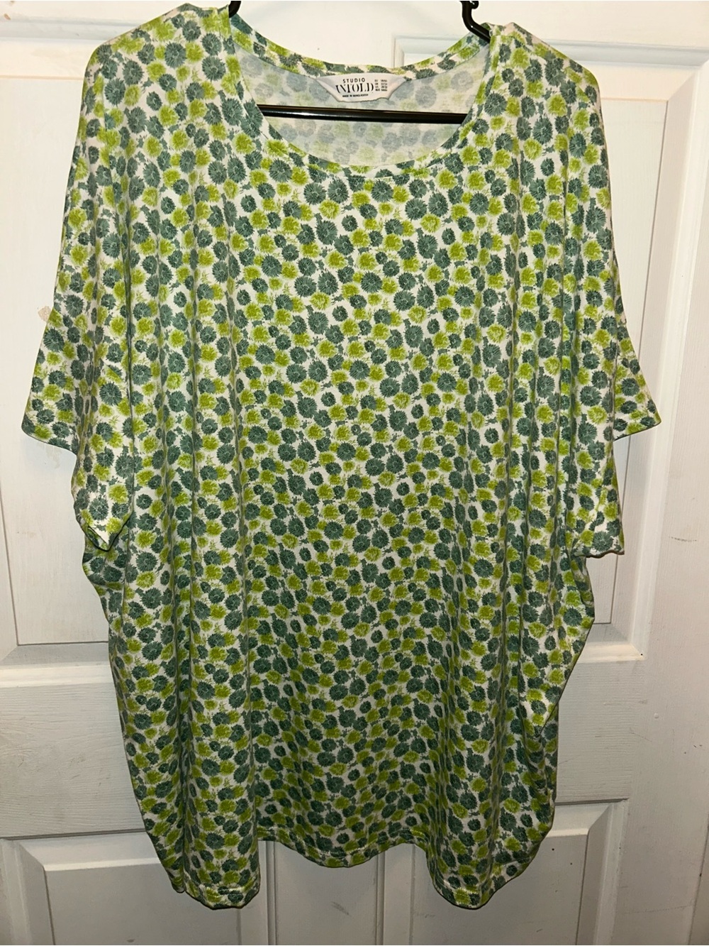 Studio Green & White Floral Print Tunic